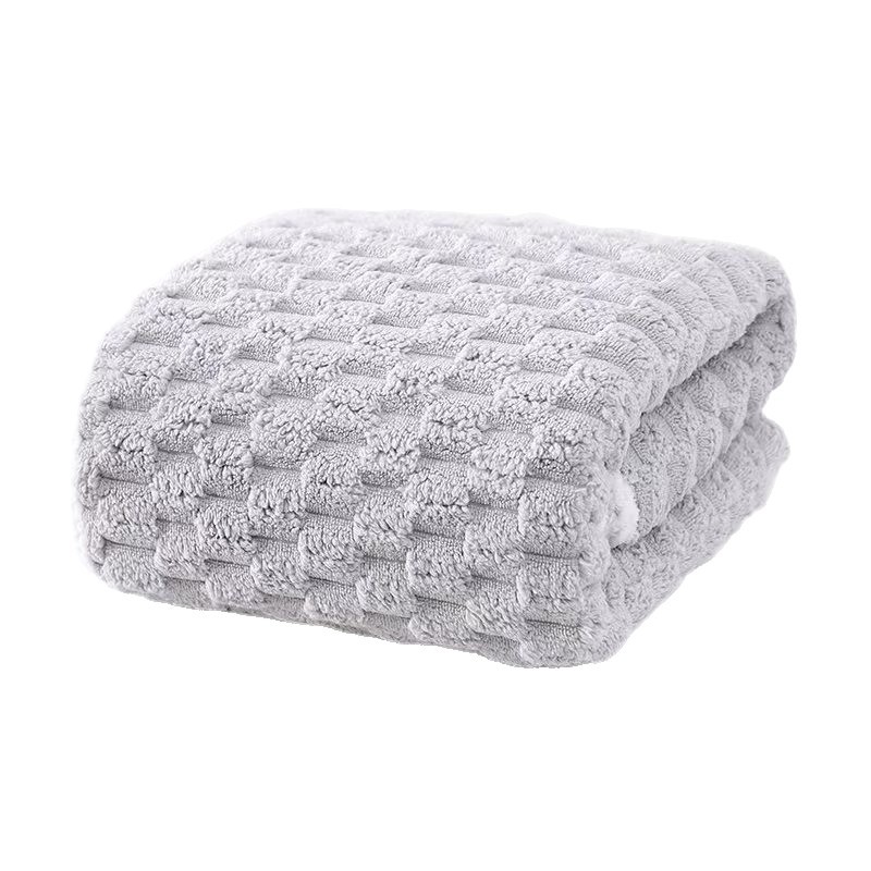 Toallas de coral suaves absorbentes de agua no es fácil de caer el cabello mayorista para el hogar para aumentar la toalla facial para adultos para el baño