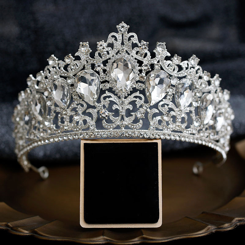 Tocado corona nupcial rhinestone corona boda hilo regalo ropa 18 años adulto regalo cumpleaños princesa accesorios para el cabello niños