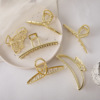 Classic hair accessory, metal crab pin, shark, big elegant hairgrip, Japanese and Korean, simple and elegant design