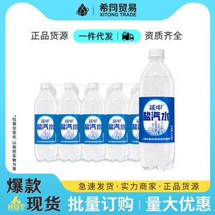 Shanghai Yanzhong Salt Soda 600ml*20 Bottles Full Box Summer Thirst Quenching Beverage Water Drink Wholesale Carbonated Beverage
