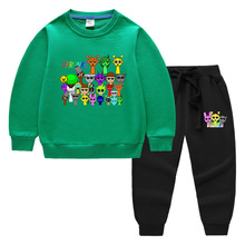 春秋季新款女学生儿童卫衣长裤卡通两件套宝宝男孩子休闲长袖套装
