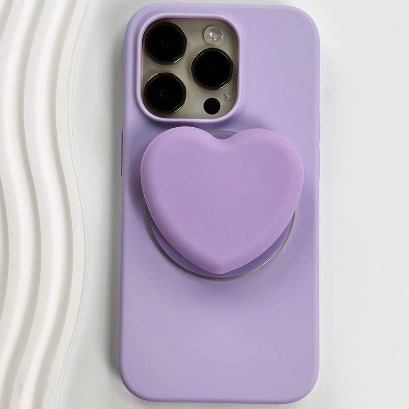 Heart-shaped purple bracket