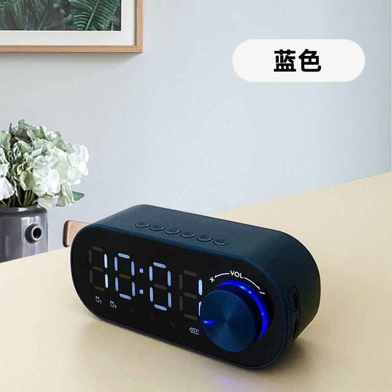 新型の重いサブウーファのミニbluetoothスピーカーのカードのダブル目覚まし時計の小さいプログラムの無線の贈り物のクロスボーダーのbluetoothの音響|undefined