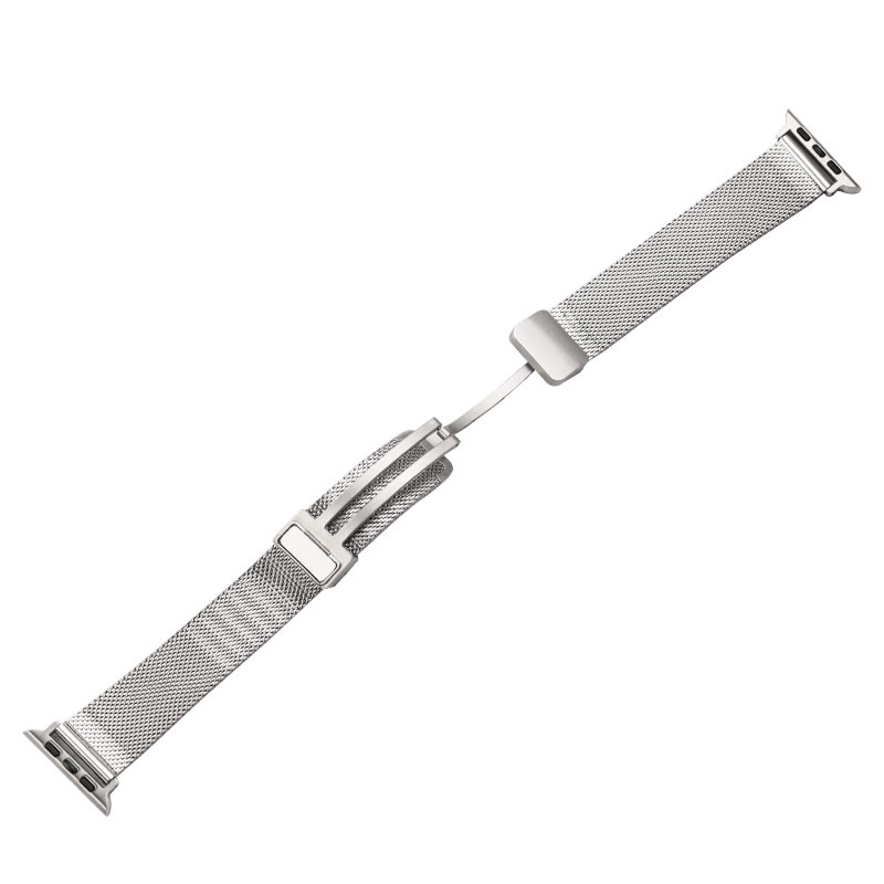 Adecuado para Samsung watch4 Huawei GT4 06 línea Milán hebilla magnética watch8 correa de Apple de acero inoxidable