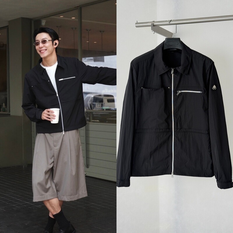 Top-quality 26SS trendy brand new MK style small scissor print lapel zipper functional jacket for men and women