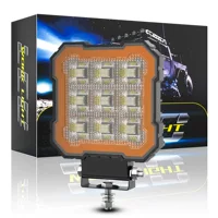 DXZ трансграничная новая модель 4inch квадратная вспышка Paladin, длинная яркая с модифицированной диафрагмой, инженерная фара для бездорожья