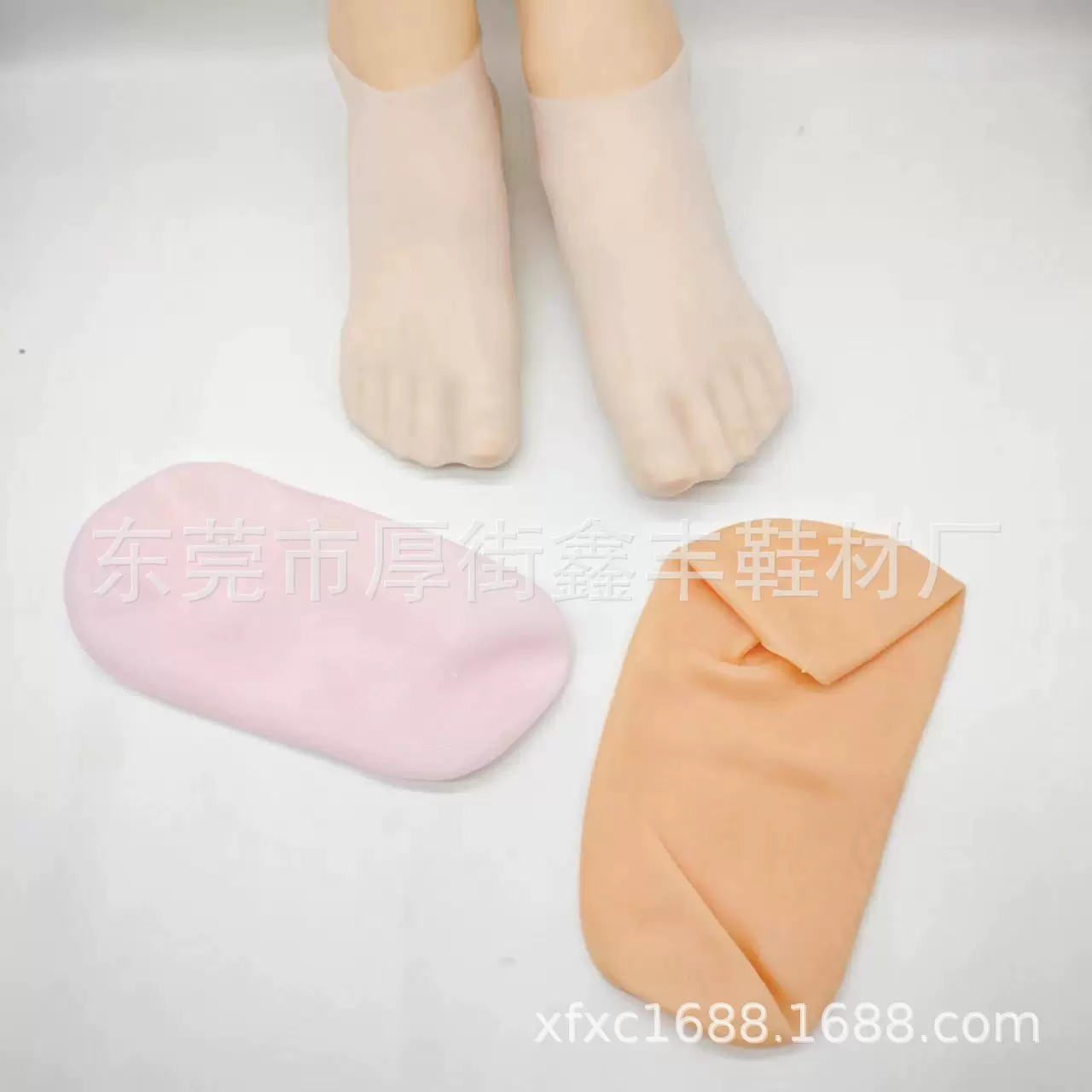 SEBS硅胶短袜保湿护肤足底保护脚套去角质皮肤防干裂凝胶足部袜子