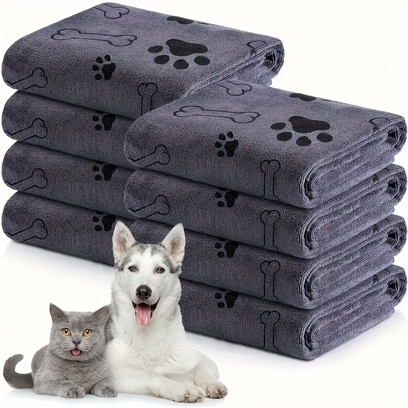 Popular Pet Bath Towel Mat, Quick-Drying, Water-Absorbent, Wear-Resistant, Enlarged and Thickened, Microfiber Bath Towel for Cats and Dogs