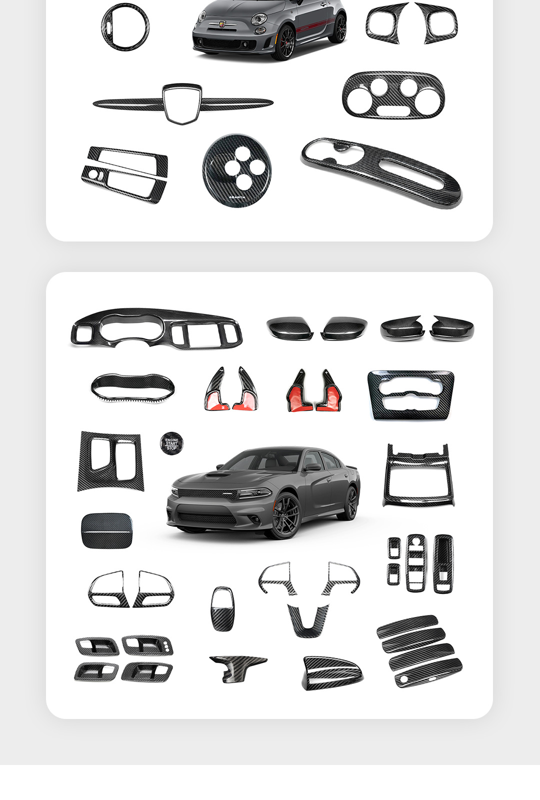 Suitable for Toyota Camry Real Carbon Fiber Antenna Cover Car Exterior Modification Decorative Sticker Cross-Border Source Factory