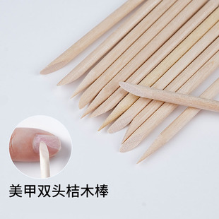 Factory Direct supply nail tools orange stick double-headed dead skin push wear nail Beech stick drill stick nail remover small wooden stick