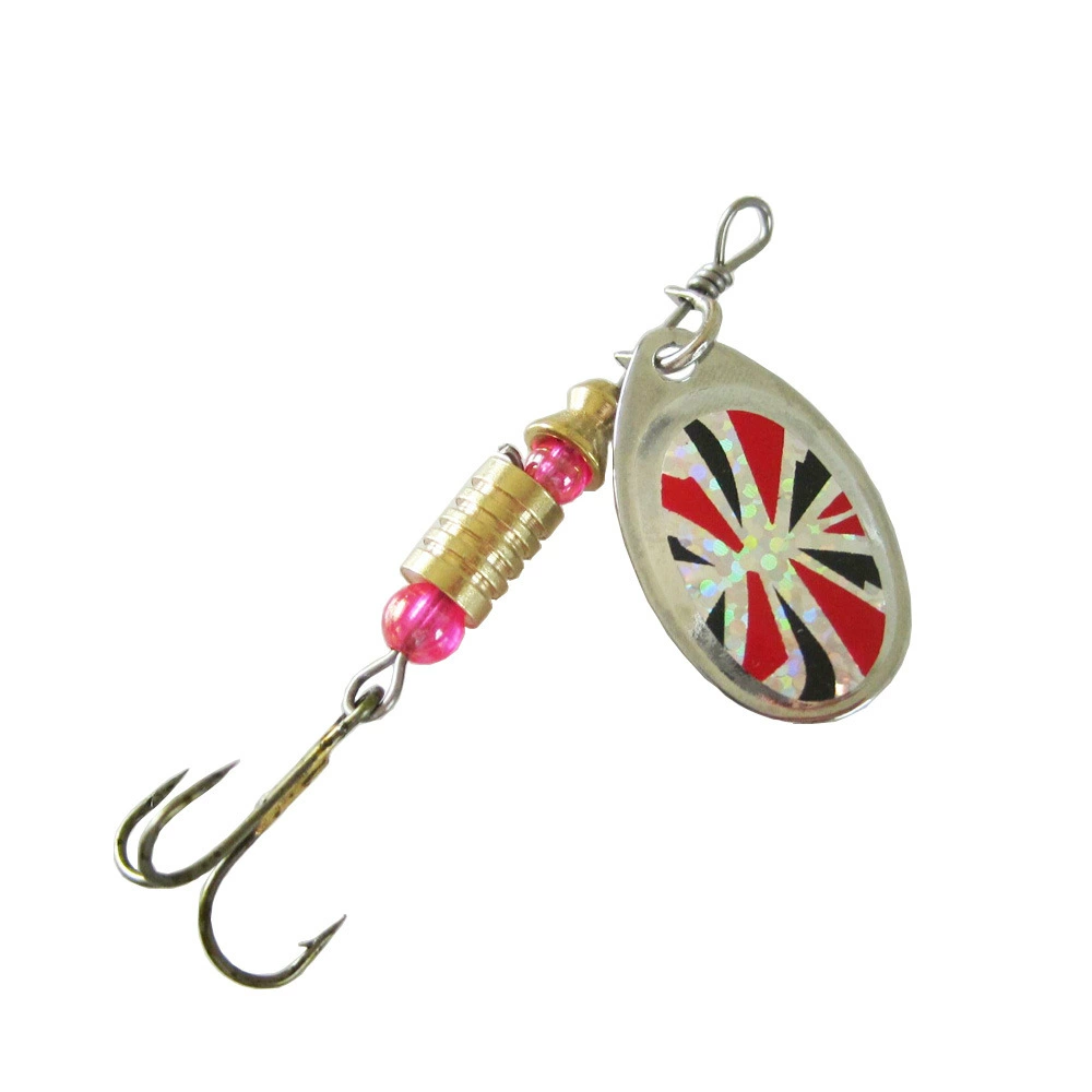 Luya bait composite rotation sequins 3.5-8 grams of feather hook hands shake metal sequins bionic bait fake bait