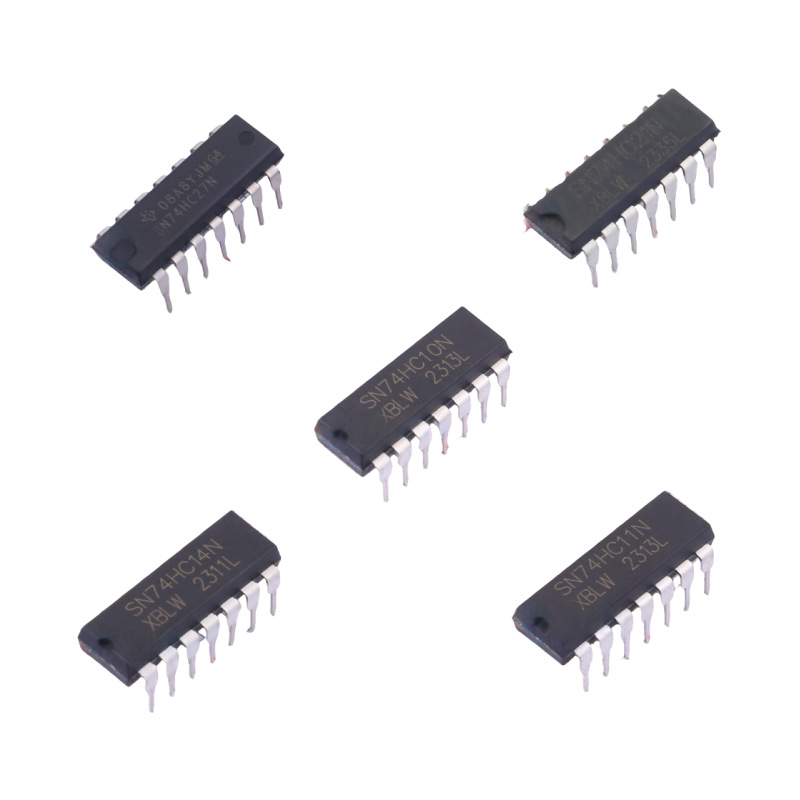 SN74HC系列SN74HC00N/02N/04N/08N/10N/11N/14N/21N/27N  DIP-14