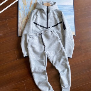 09 Men's Knitted Color-Blocked Rubber Pocket Breathable New Casual Leggings Pants Running Training Sports Suit 50