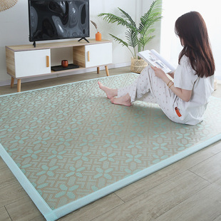 Summer Japanese-Style Mat Floor Cushion Bay Window Balcony Tatami Straw Mat Tea Table Bedside Carpet 1.8m Dormitory Mattress