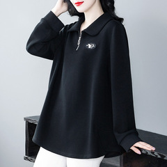 秋冬の保温は厚くてゆったりしています。長袖poloシャツのtシャツの上着は40歳です。