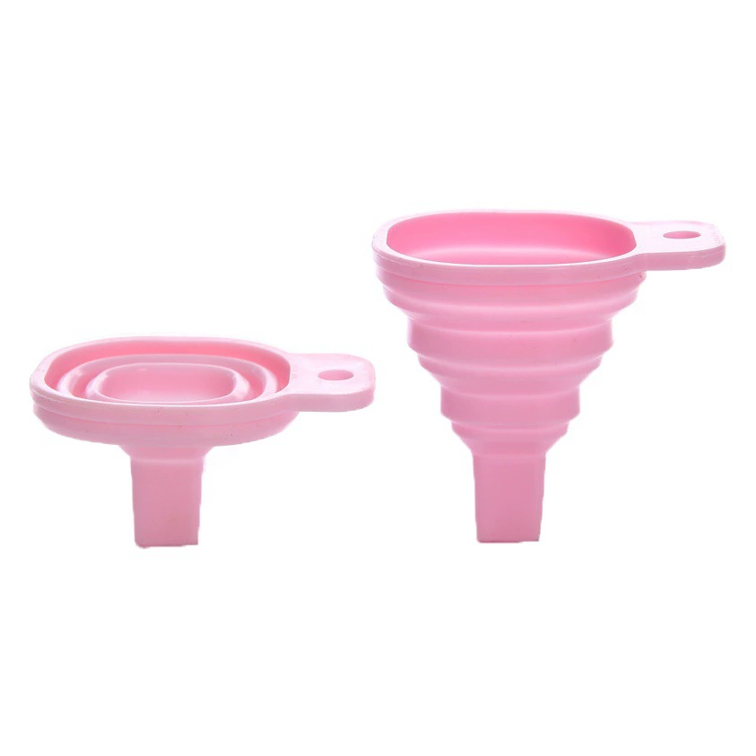 Выдвижная Складная универсальная Воронка Бытовая масляная Воронка Масляная Воронка большого диаметра Силиконовое масло для заливки небольшого размера Подупаковка Утечка