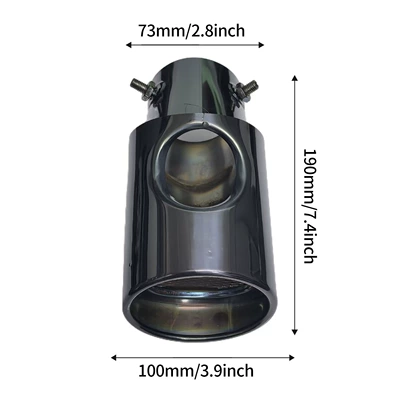Suitable for Sea Lion 20 Exhaust pipe - titanium-black