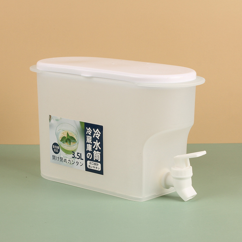 冷水ポット蛇口付き冷蔵库フルーツドリンクバレルお茶冷たい水ポット冷たい水バケツ容器コーラ冷たい水ポットボックス|undefined