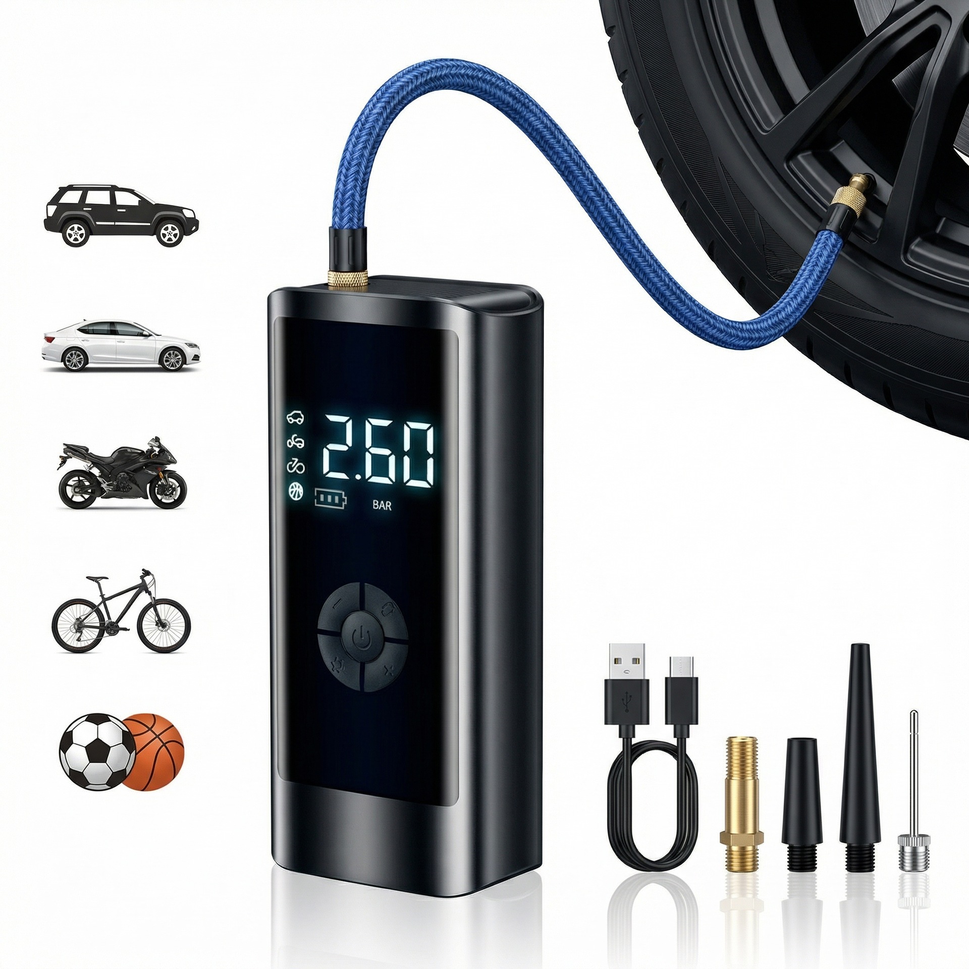 smart handheld wireless electric air pump