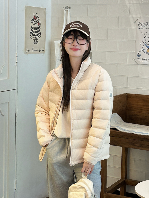 排骨轻薄羽绒服女短款2025新款立领90白鸭绒保暖户外休闲冬季外套|undefined