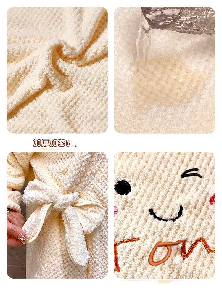 목욕 타월 여성의 2024 새로운 도착 랩 목욕 가운 여름 비 성인 잠옷 사계절 흡수 빠른 건조 옷 무료 배송