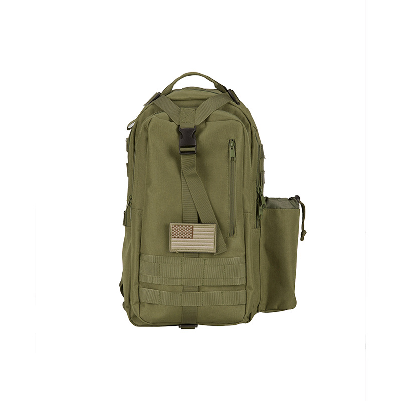 Military style Solid tactics knapsack Side pockets Outdoor Walking motion Camp travel Backpack