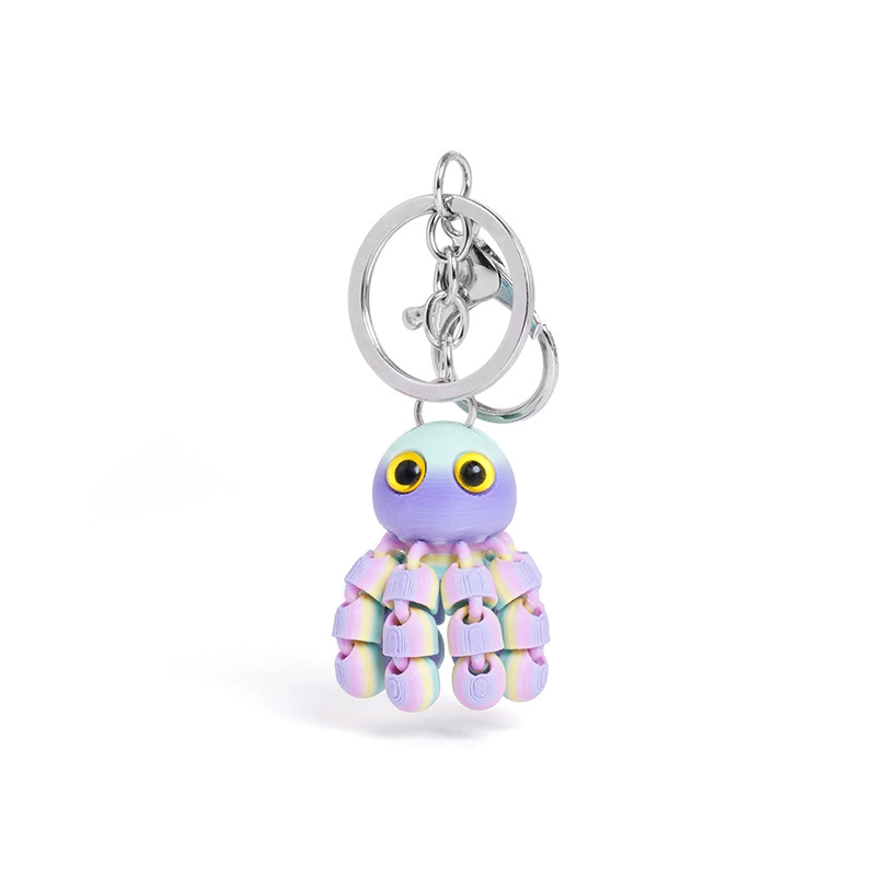 (Cross-border trading), cute keychain, backpack, movable pendant, 3D, octopus