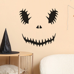 外貿萬聖節恐怖鬼臉表情臥室客廳玄關家居裝飾牆貼貼紙自粘批發