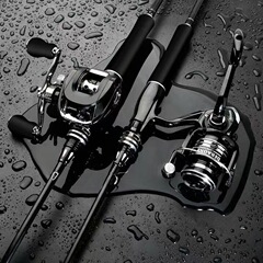高炭素路亜セットのセットは、黒魚馬口竿路亜竿遠投竿初心者入門セットです。
