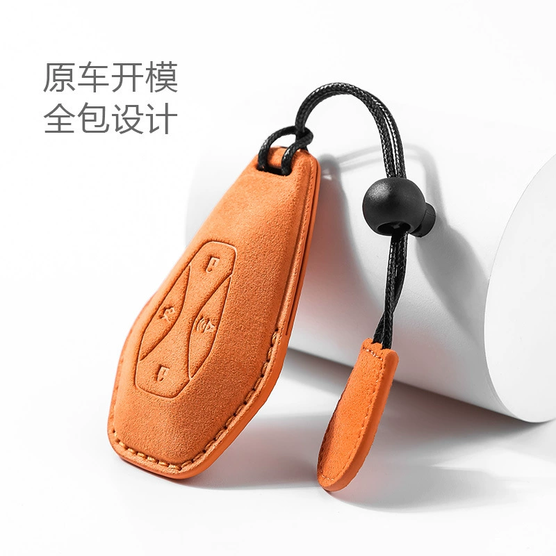Подходит для BAIC Fox замшевый чехол для ключей Alpha S/T кожаная сумка с пряжкой ARCDOX защитный чехол подвесной для мужчин