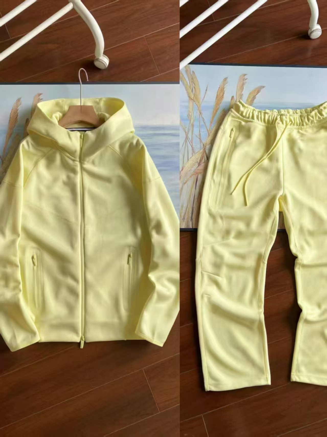 20SS primavera y otoño ciencia y tecnología deportiva casual chaqueta con capuz chaqueta casual pantalones multicolor conjunto 454 - 461