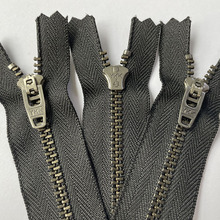 现货发售YKK拉链3号古银闭口弹簧头GSN8男女牛仔裤时装裤短裤用