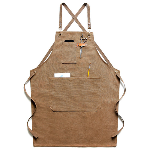 Apron denim commercial printing logo Chinese restaurant barber shop pet shop nail salon men's and women's work clothes printing