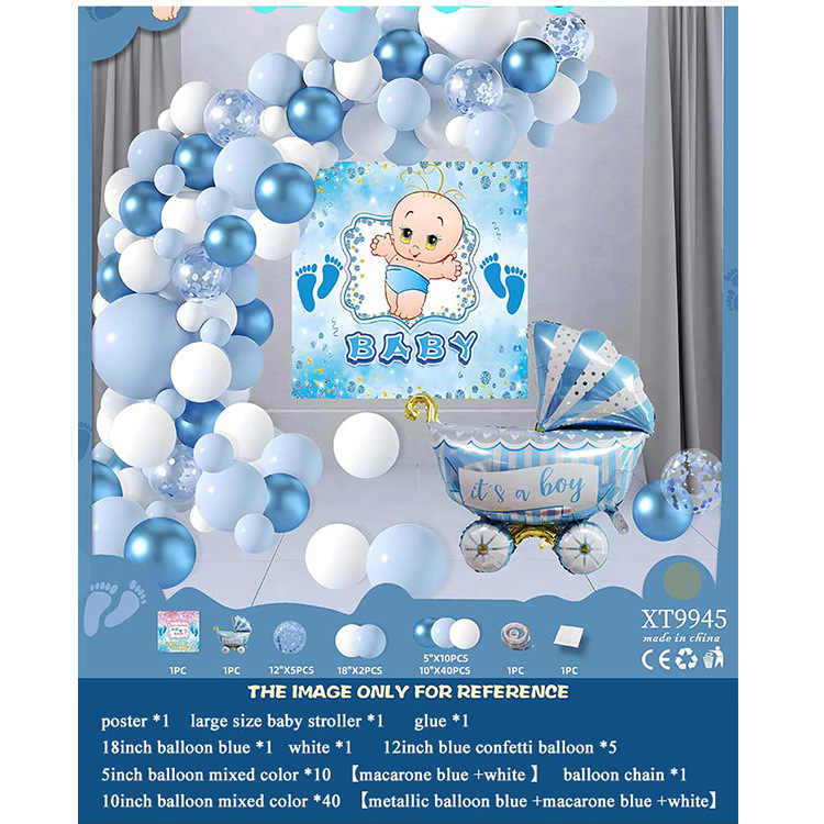 Fiesta de cumpleaños redonda escena diseño decorativo globo traje de juguete para niños globo de aluminio letras y números