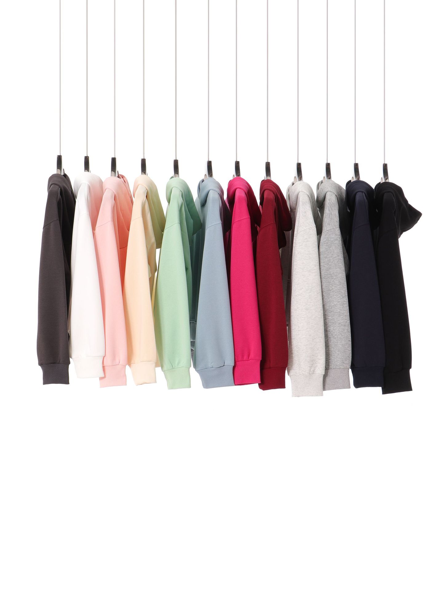 Marca de moda de color sólido con capuchón de plata, camiseta corta de hombro para mujeres otoño y invierno pesado 450g con camiseta con capuchón cálida y casual