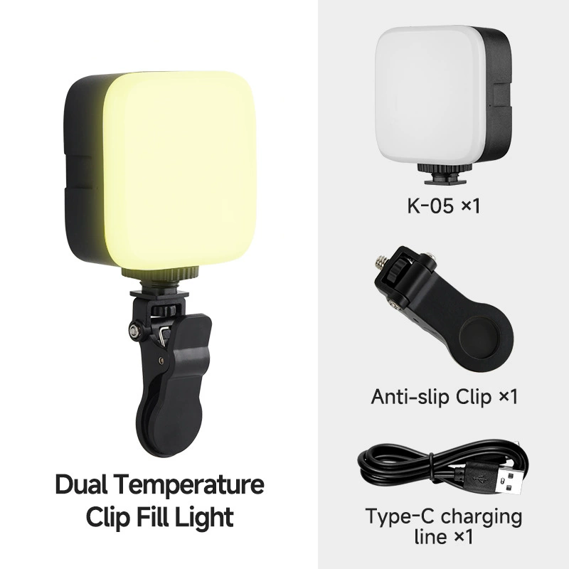 Портативный заполняющий свет K-05 MJ-05, RGB карманный фонарь для камеры и телефона, 0,13 кг