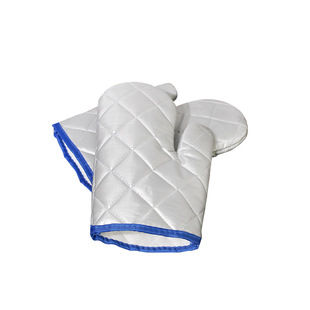 Factory wholesale microwave oven gloves silver coated thickened micro barbecue gloves 26g