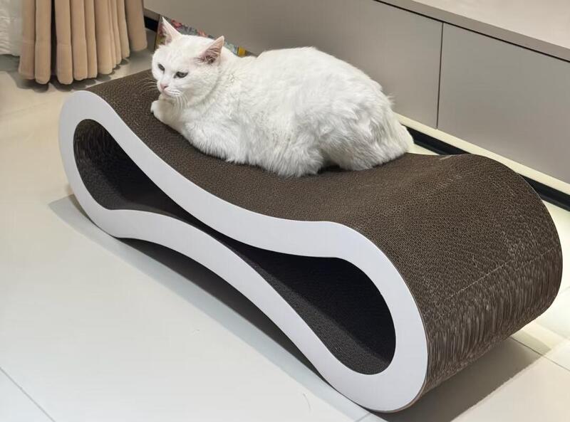 クンミャオ猫爪とぎボード Amazon 86cm特大8の字型猫爪とぎボード ネットで話題の人気商品 おしゃれ 正規品|undefined