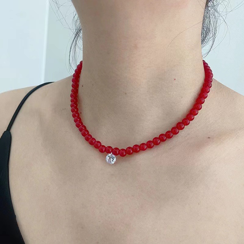 6cm round beads with zircon