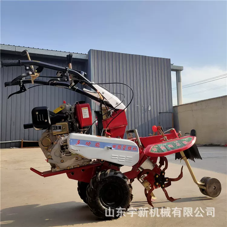 手扶生姜种植开沟机羊肚菌覆土机家用大葱培土机