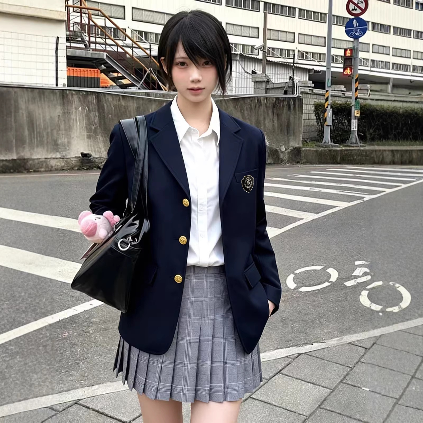 Shengyan High Suit Preppy Style Jk Uniform Three-Button Multi-Color Suit Versatile Jacket Women's Small Suit Jacket