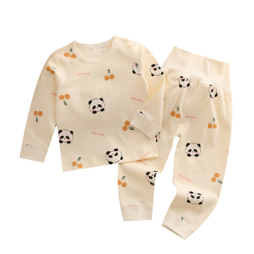 Baby clothes autumn clothes autumn pants newborn separate set suit full moon dress spring and autumn winter sleepwear 100% cotton boneless