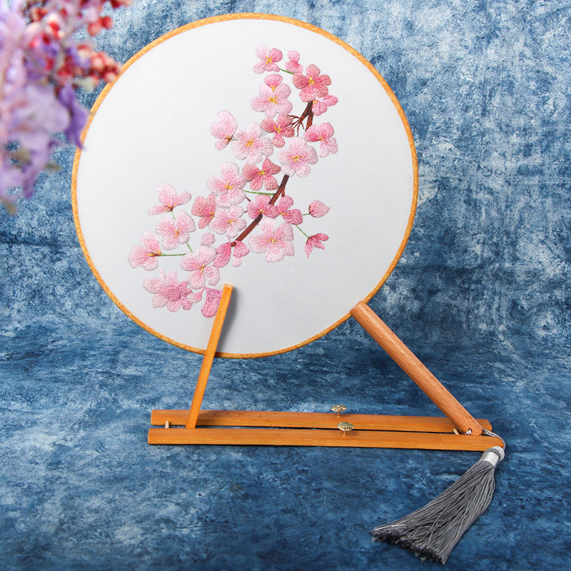 Bordado DIY auto bordado a mano principiante material de ventilador de banda banda banda de bordado cinta de bordado bolso de bordado su