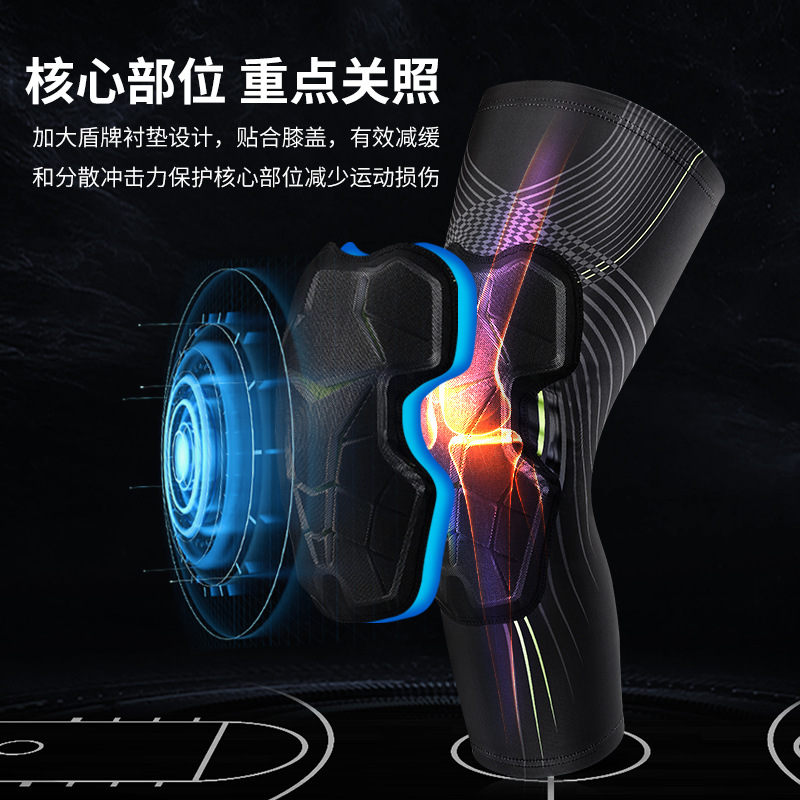 Baloncesto transfronterizo deportes rodillera panal esponja anti-colisión rodilla verano al aire libre montar corriendo equipo protector de la pierna