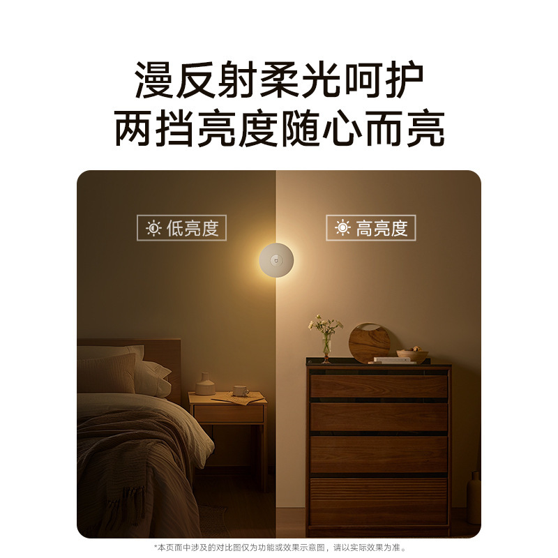 米家夜灯3人体感应楼梯过道卫生间卧室睡眠婴儿喂奶氛围灯小夜灯|undefined