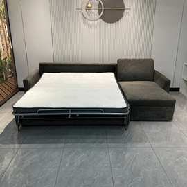 酒店公寓沙发床带床垫多功能翻转型铁架沙发床两用储物家用带贵妃