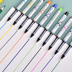 寶克直液式秀麗筆s46小楷彩色秀秀筆水墨繪畫賀卡書法請帖簽字筆