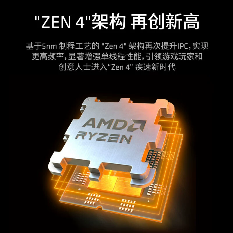 Процессор AMD Ryzen 7 7800X3D для игр 8 ядер 16 потоков