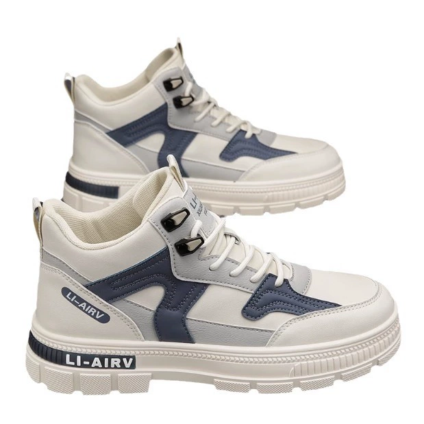 Martens, men's high footwear platform, demi-season white nurse uniform, boots, autumn, 2025 years