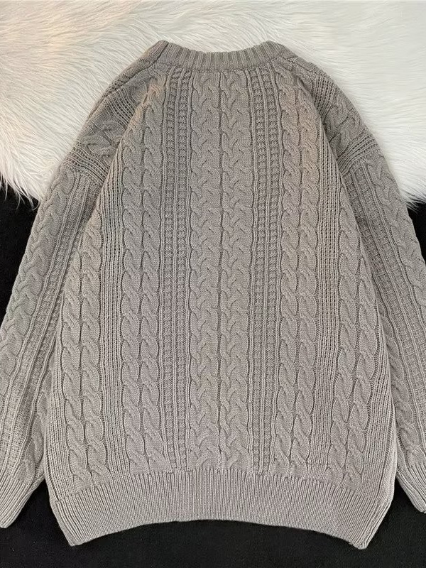 Tendencia 2024 suéter vintage japonés hombres y mujeres otoño insbf retro suéter de botón ceroso suave